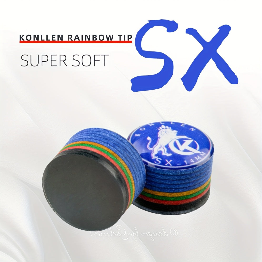 KONLLEN 9 Layer Pigskin Billiards Cue Tip Hardness Levels