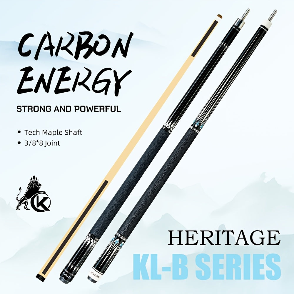 KONLLEN Pro Pool Cue Maple Shaft And Carbon Fiber Tube