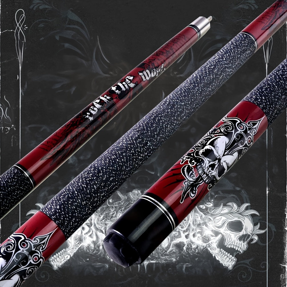 SEARVGRH Retro Skull Billiard Cue Traditional Wooden Maple