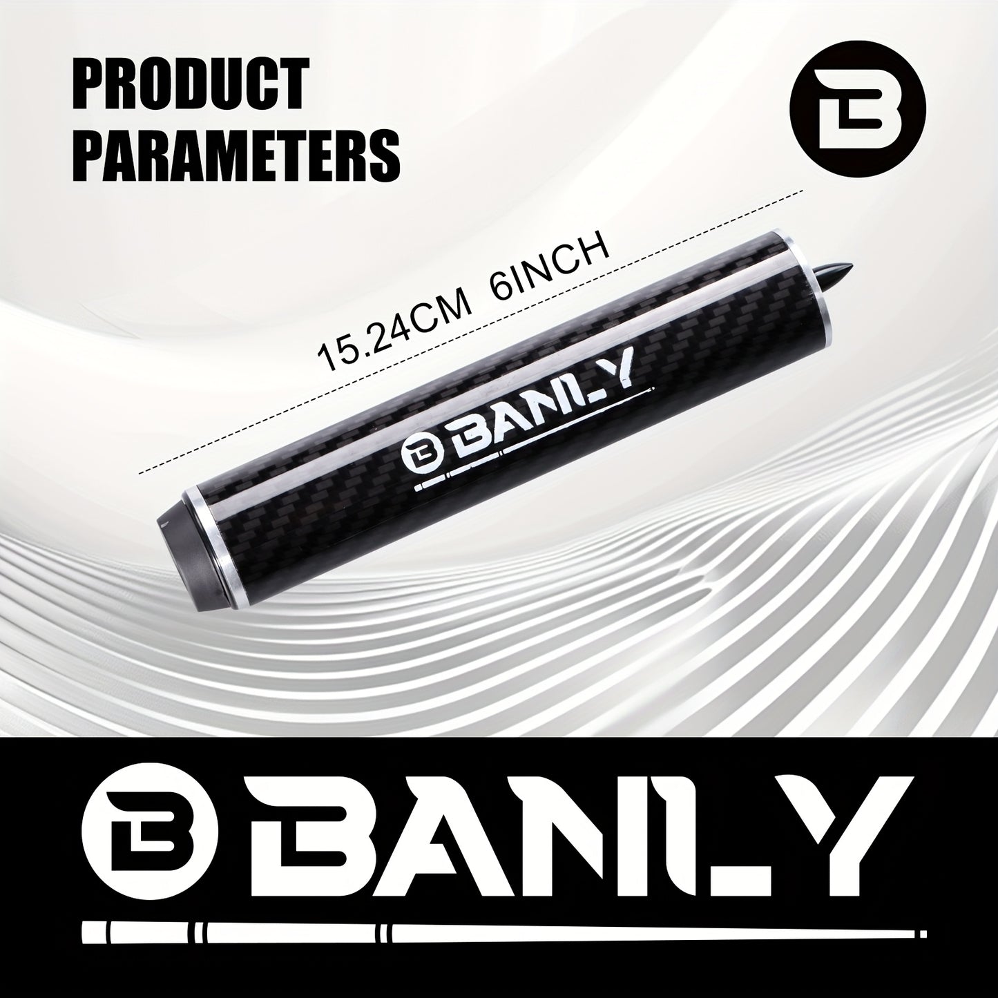 Banly Adjustable Cue Extension With Carbon Fiber Bumpers For Billiards