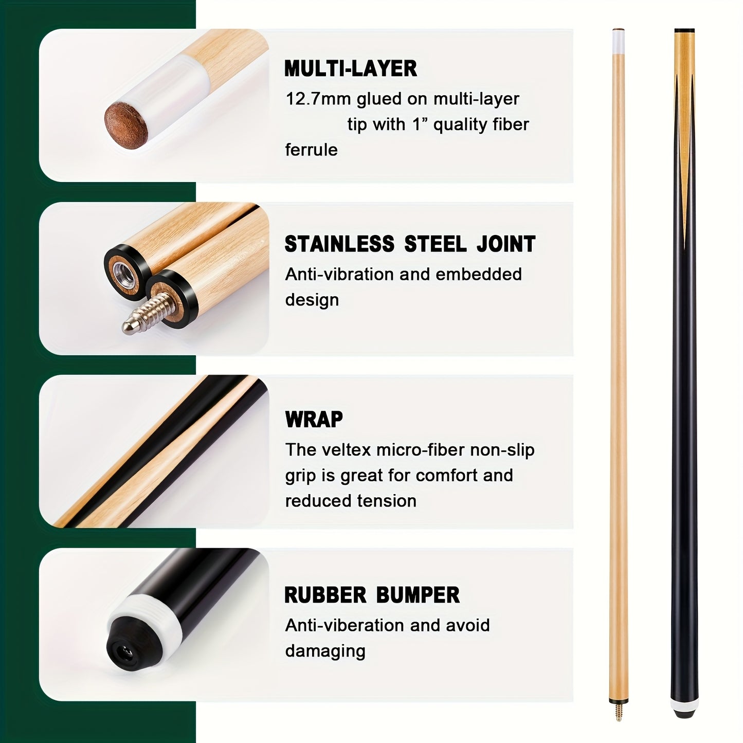 Tenare 71-Piece Pool Table Accessories Set With Balls