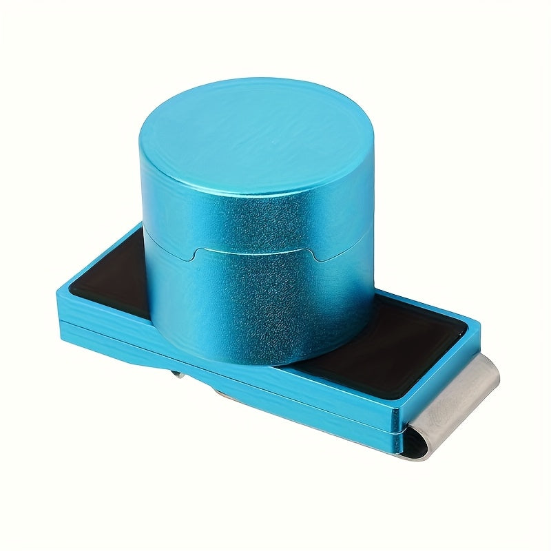 Magnetic Billiard Chalk Holder With Secure Clip Aluminum Alloy