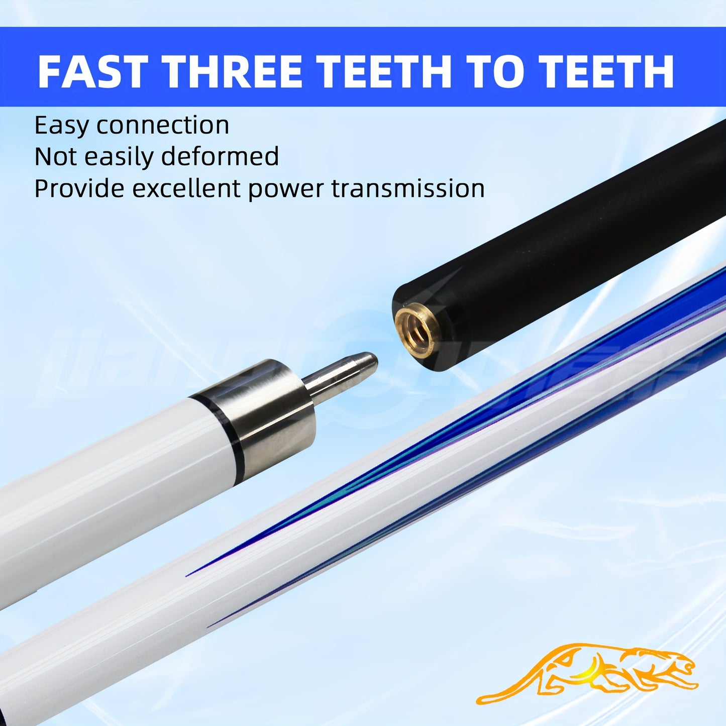 Carbon Fiber Billiard Cue Stick With Non Slip Grip