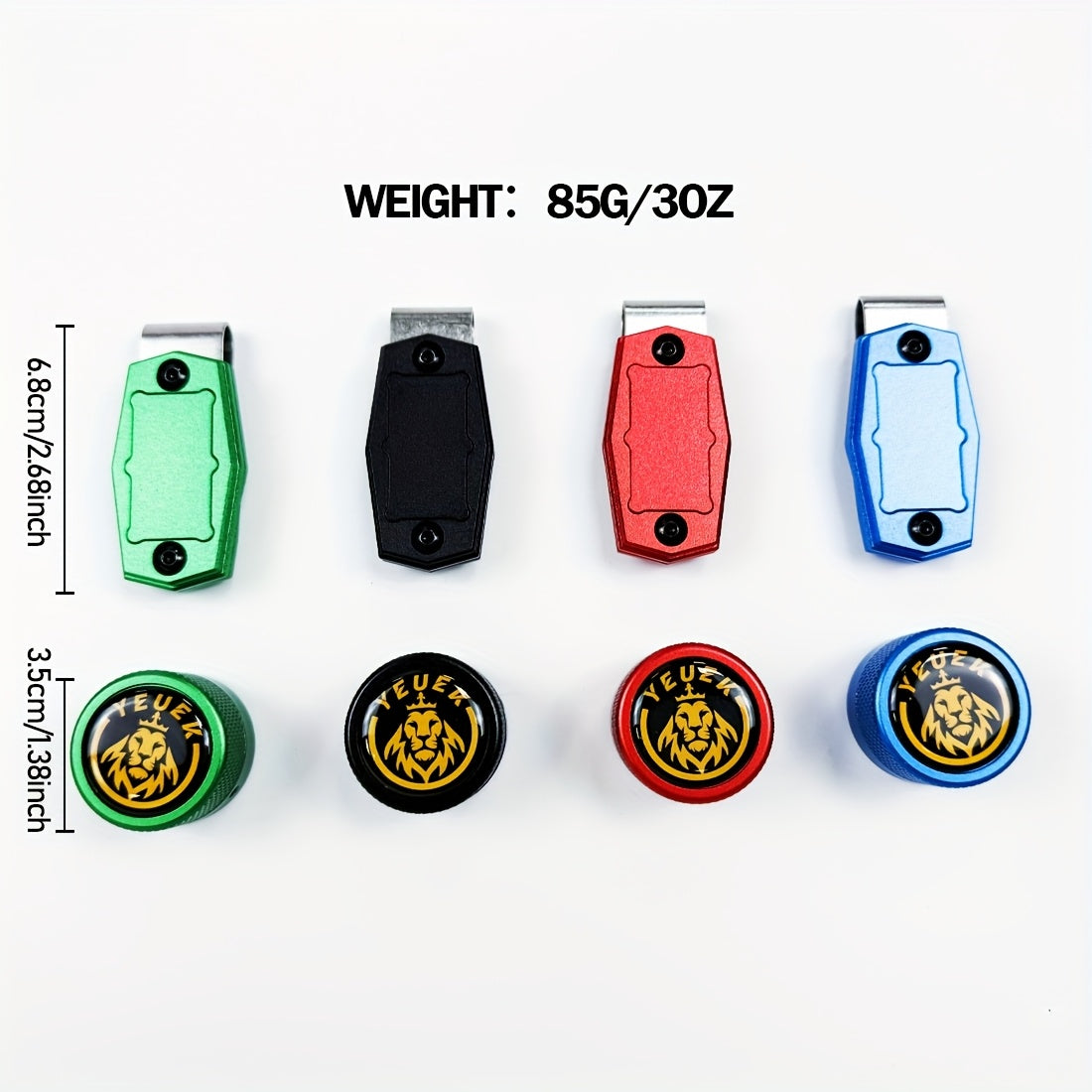 YEUEK Magnetic Billiard Chalk Holder Aluminum Alloy