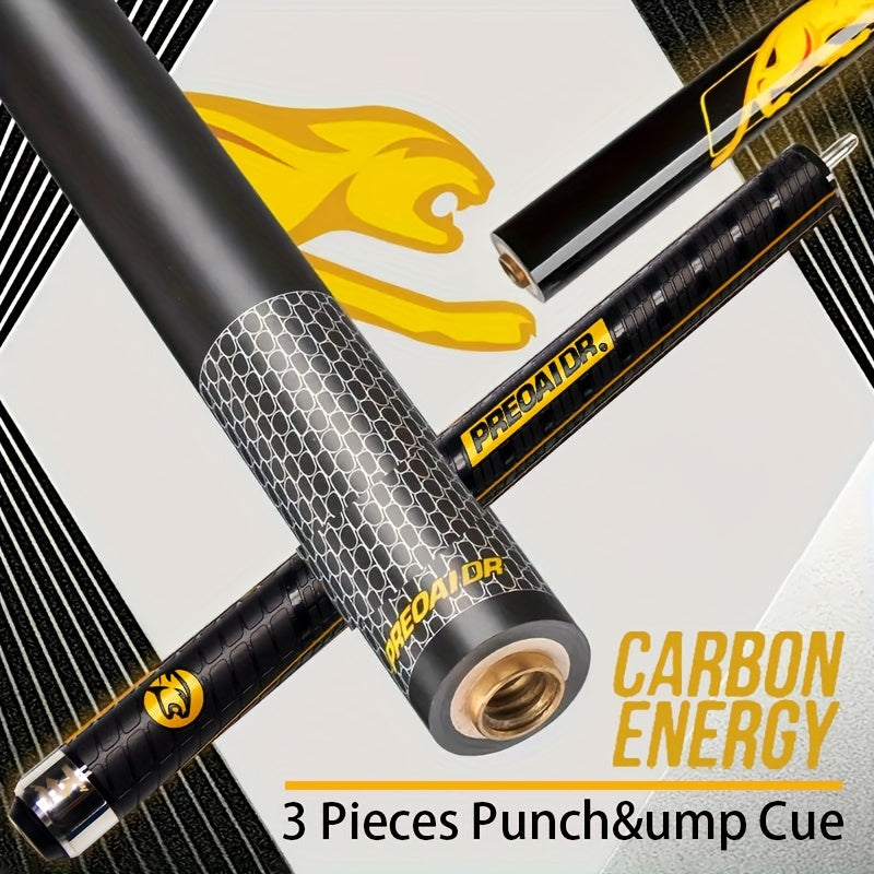 Leopard Carbon Fiber Cue Stick Electric Tip Professional