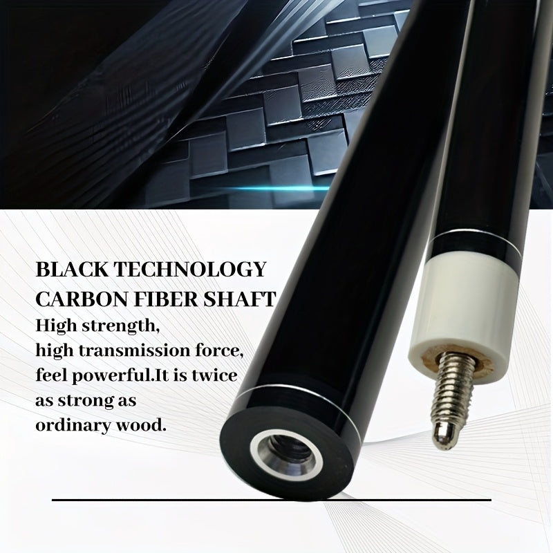 Dragon Carbon Fiber Billiard Cue Two Piece 12.5mm Tip