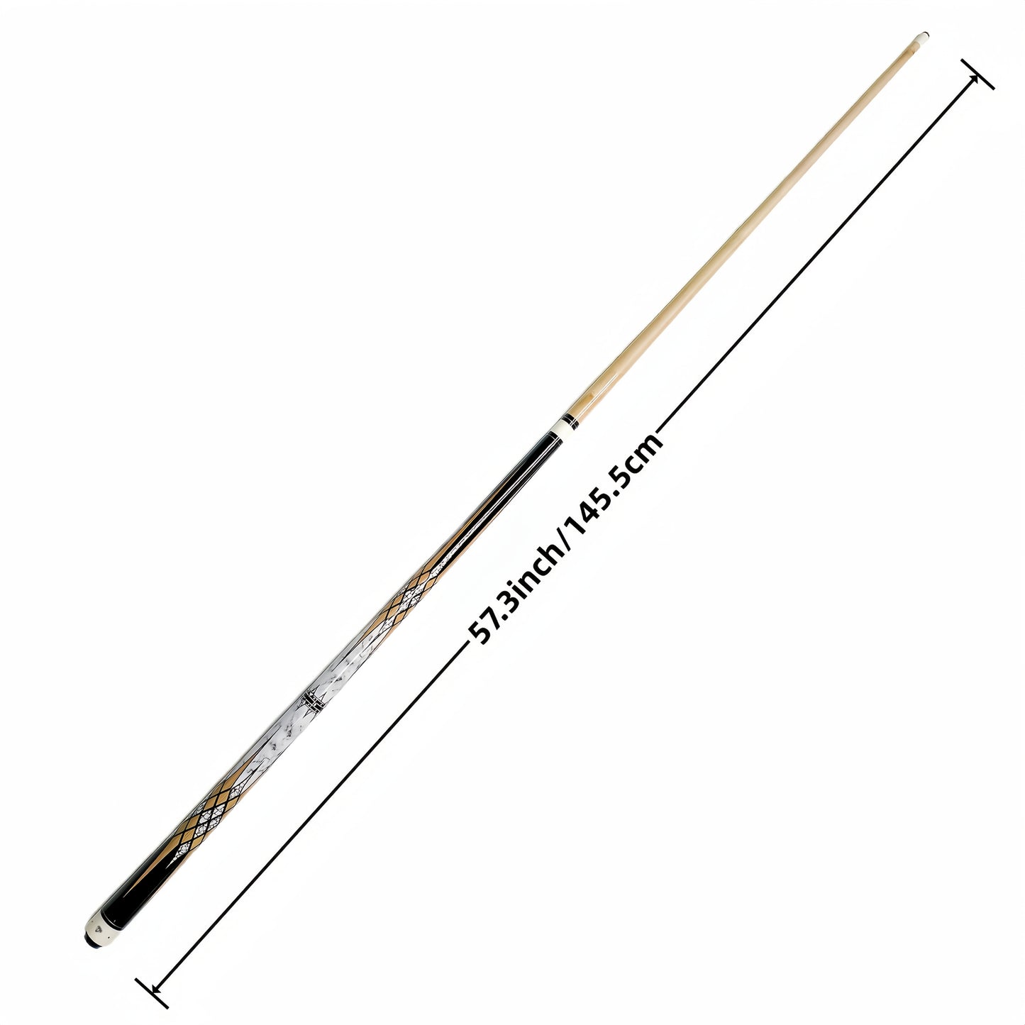 Perfe Marble Texture Pool Cue Premium Handcrafted Wooden Billiard Stick