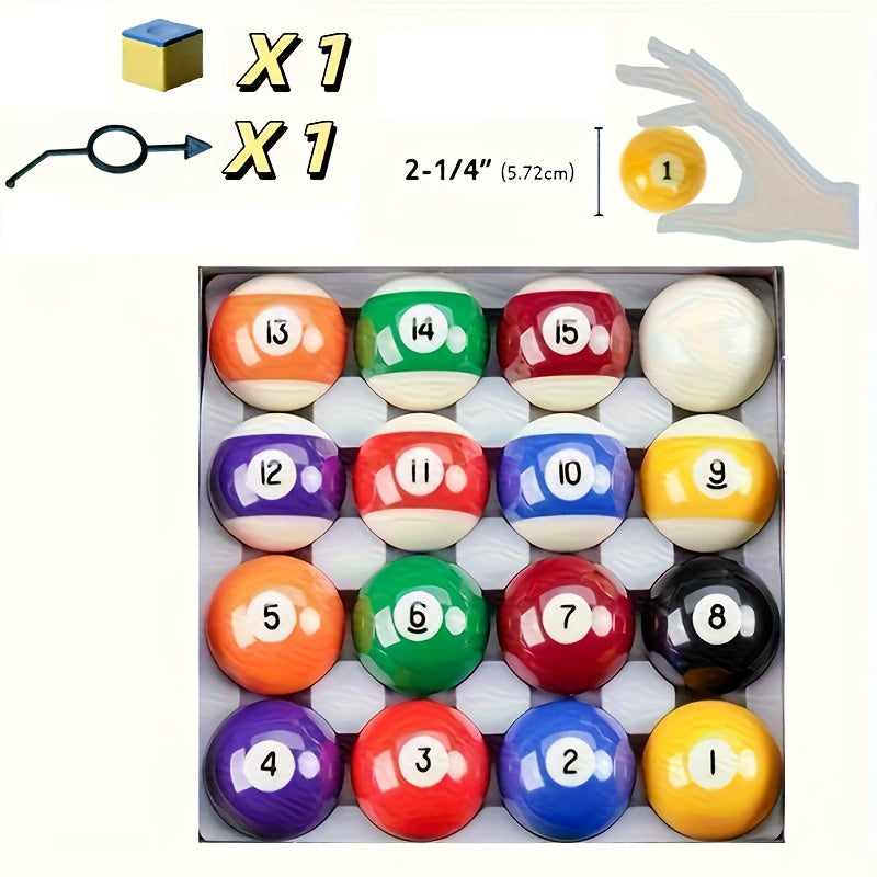 16 Piece Professional Billiard Balls Set Tournament Grade With 8 Ball