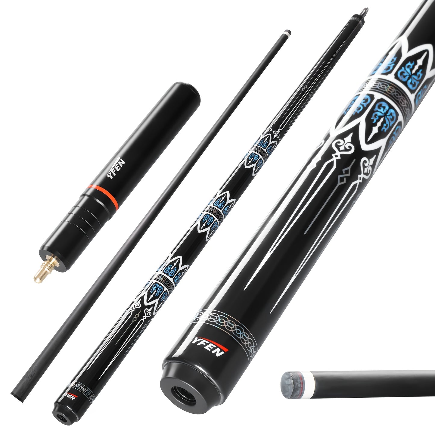 YFEN Carbon Fiber Pool Cue Pro Low Deflection Shaft
