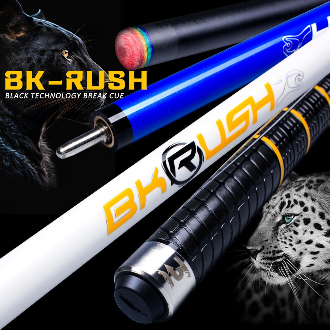 RREOAIDR BKP Series Pool Cue With Low Deflection Technology