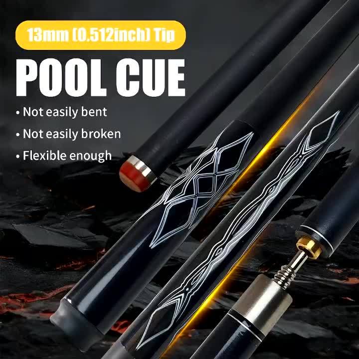Carbon Fiber Pool Cue Low Deflection With Quick Release Connection