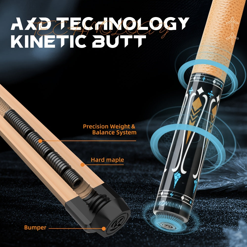 KONLLEN Carbon Fiber Pool Cue Stick Low Deflection Billiard Cue