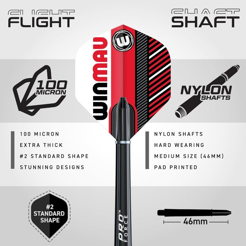 Winmau Masters Pro Bristle Dartboard Set With Steel Tip Darts