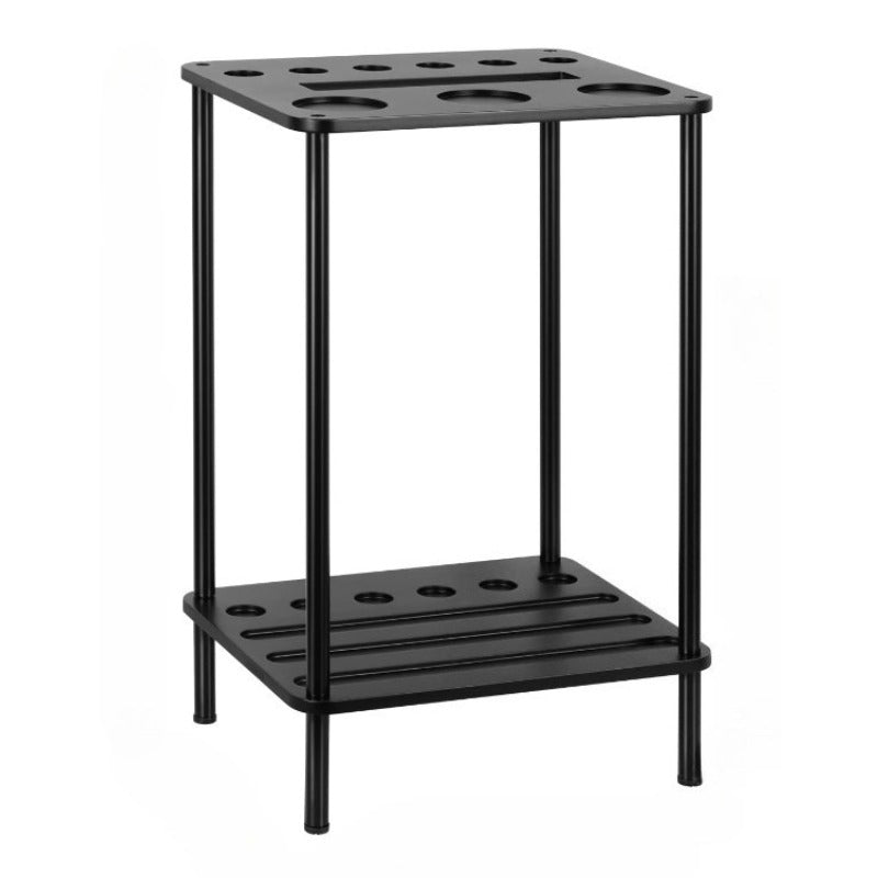 Freestanding Pool Cue Rack Holds 6 Cues Wood Billiard Organizer