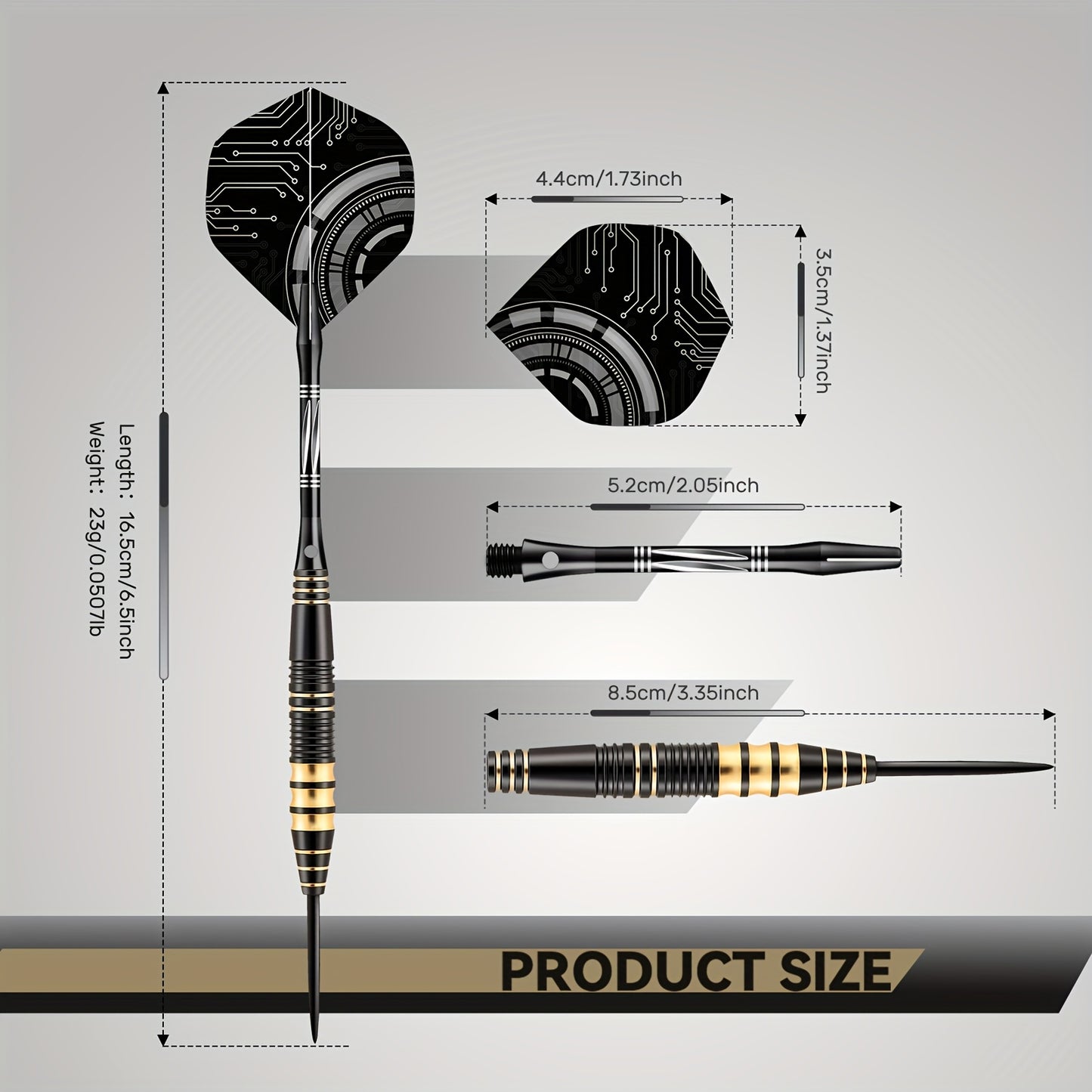 Premium Darts Set With High Strength Tips Carrying Case