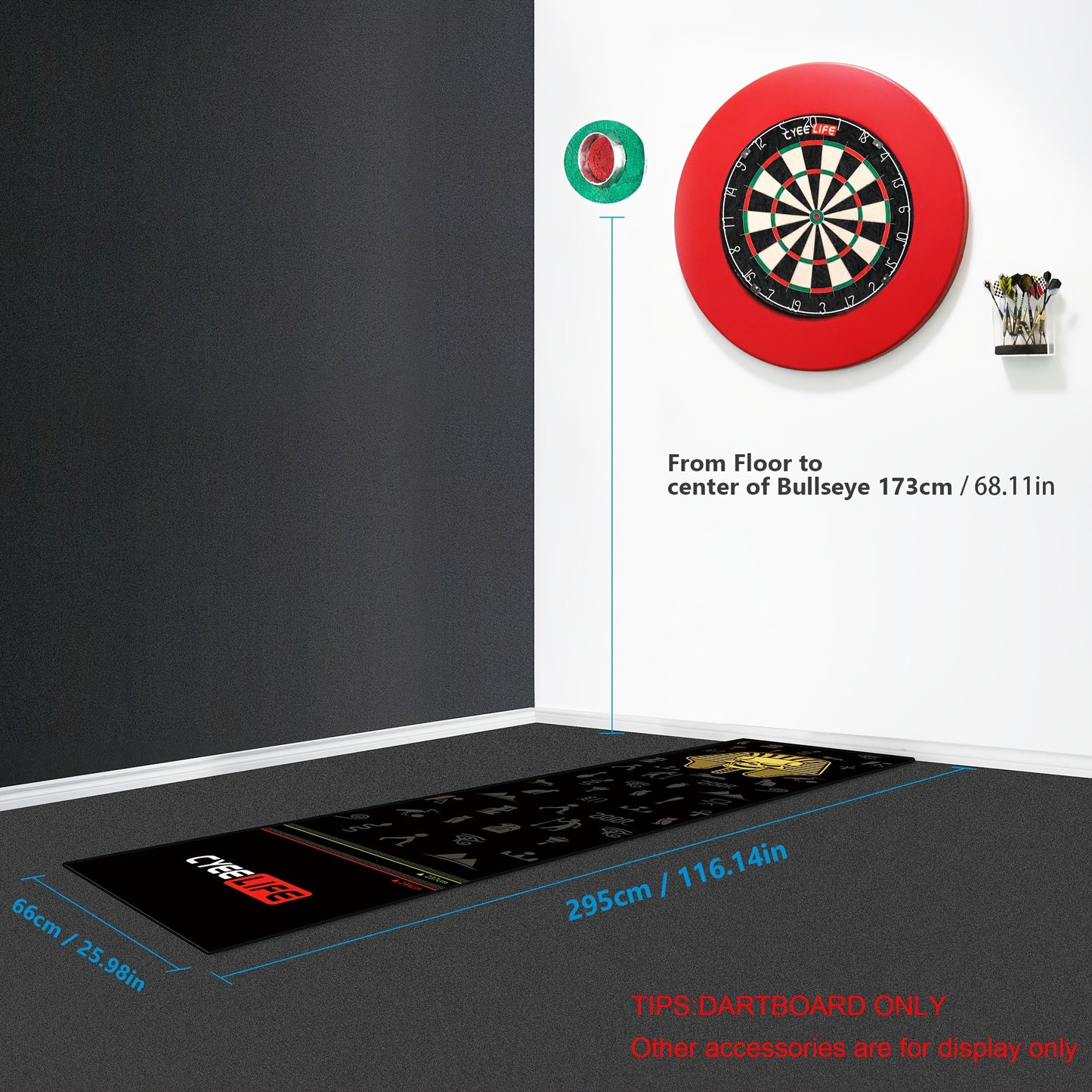 Cyeelife Professional Dartboard Target for Competition