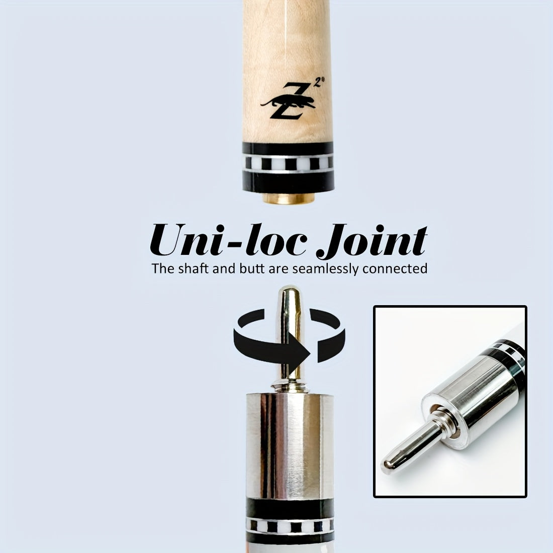 RREOAIDR P3 Series Pool Cue Stick Canadian Maple Low Deflection Shaft