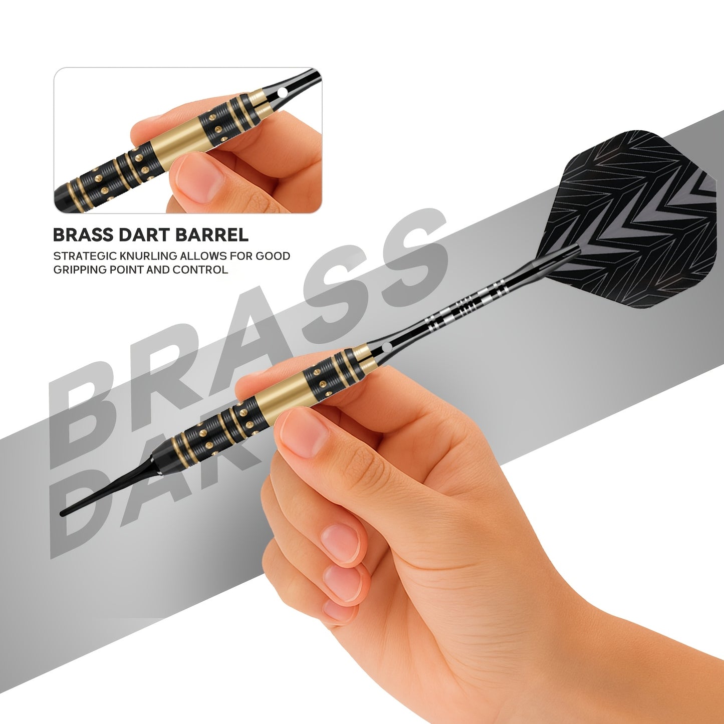 Three Piece Dart Set Includes 10 Safety Tips for Adults