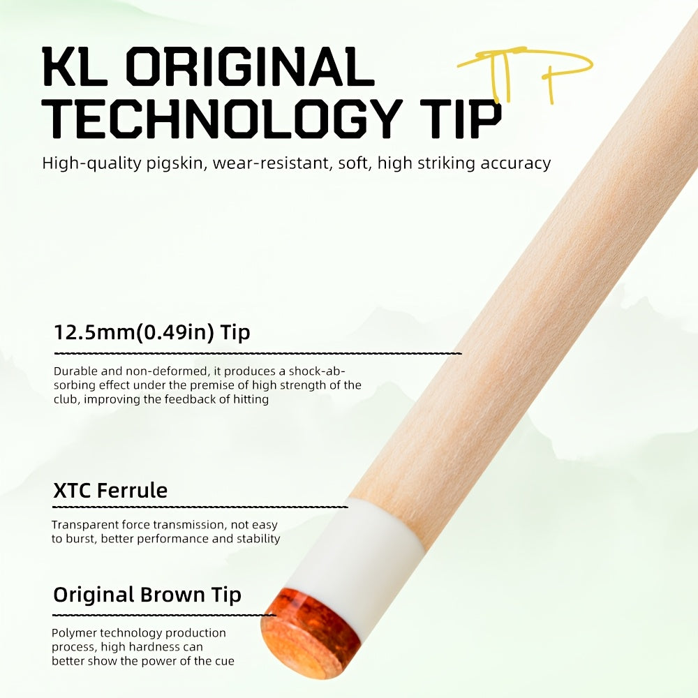 KONLLEN Pro Pool Cue Maple Shaft And Carbon Fiber Tube