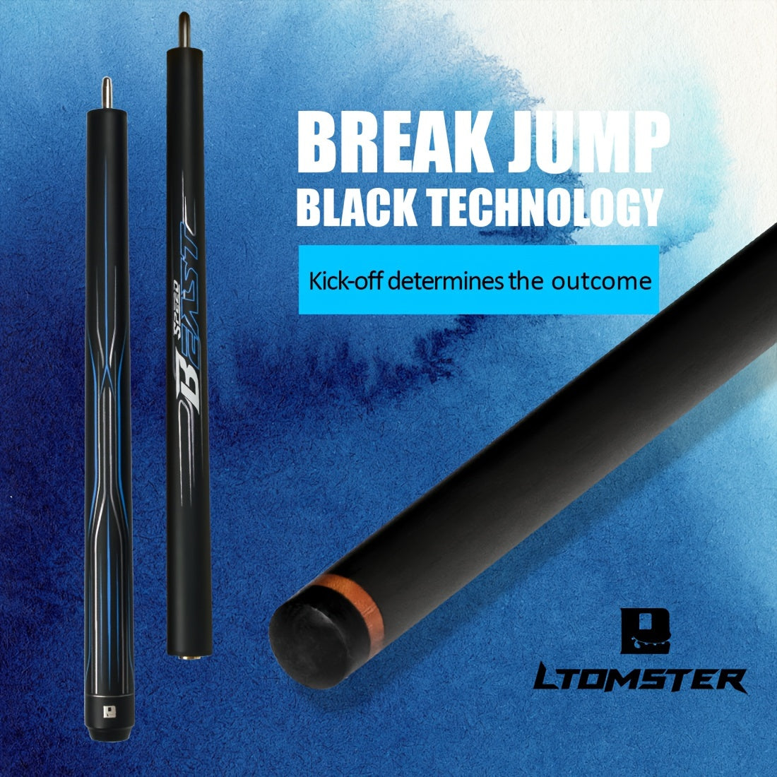Little Monster Beast Carbon Fiber Break Jump Cue Pool Stick