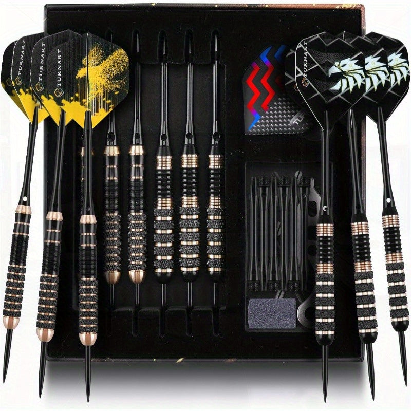 Professional Metal Tip Darts Set With Aluminum Shafts And Flights