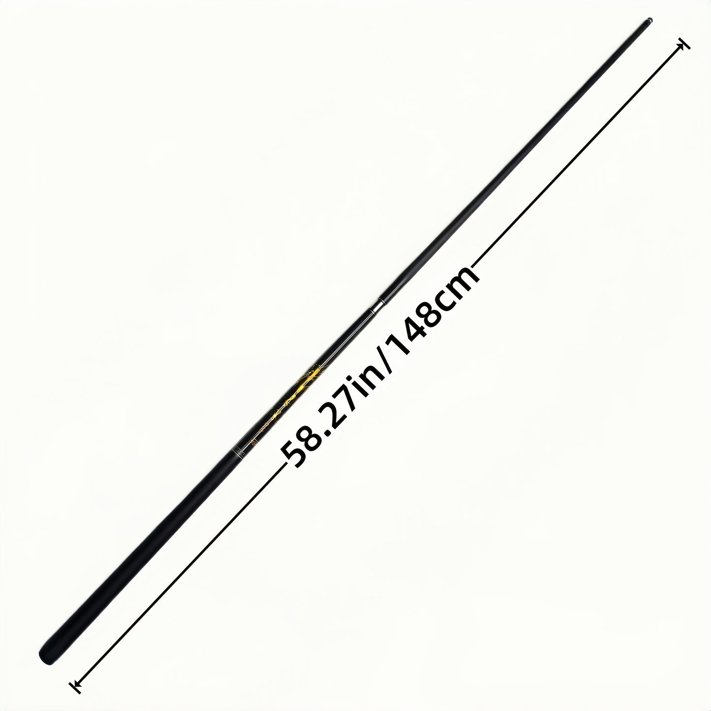 Mystical Oriental Dragon Design Handcrafted Wooden Billiard Cue
