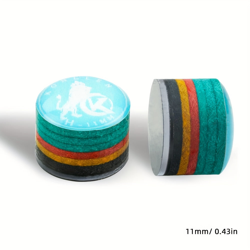 KONLLEN Pool Cue Tip 9 Layer Pigskin Billiards Tip