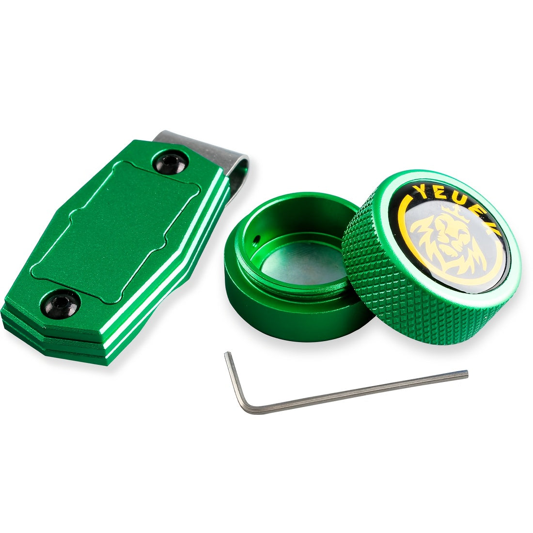 YEUEK Magnetic Billiard Chalk Holder Aluminum Alloy