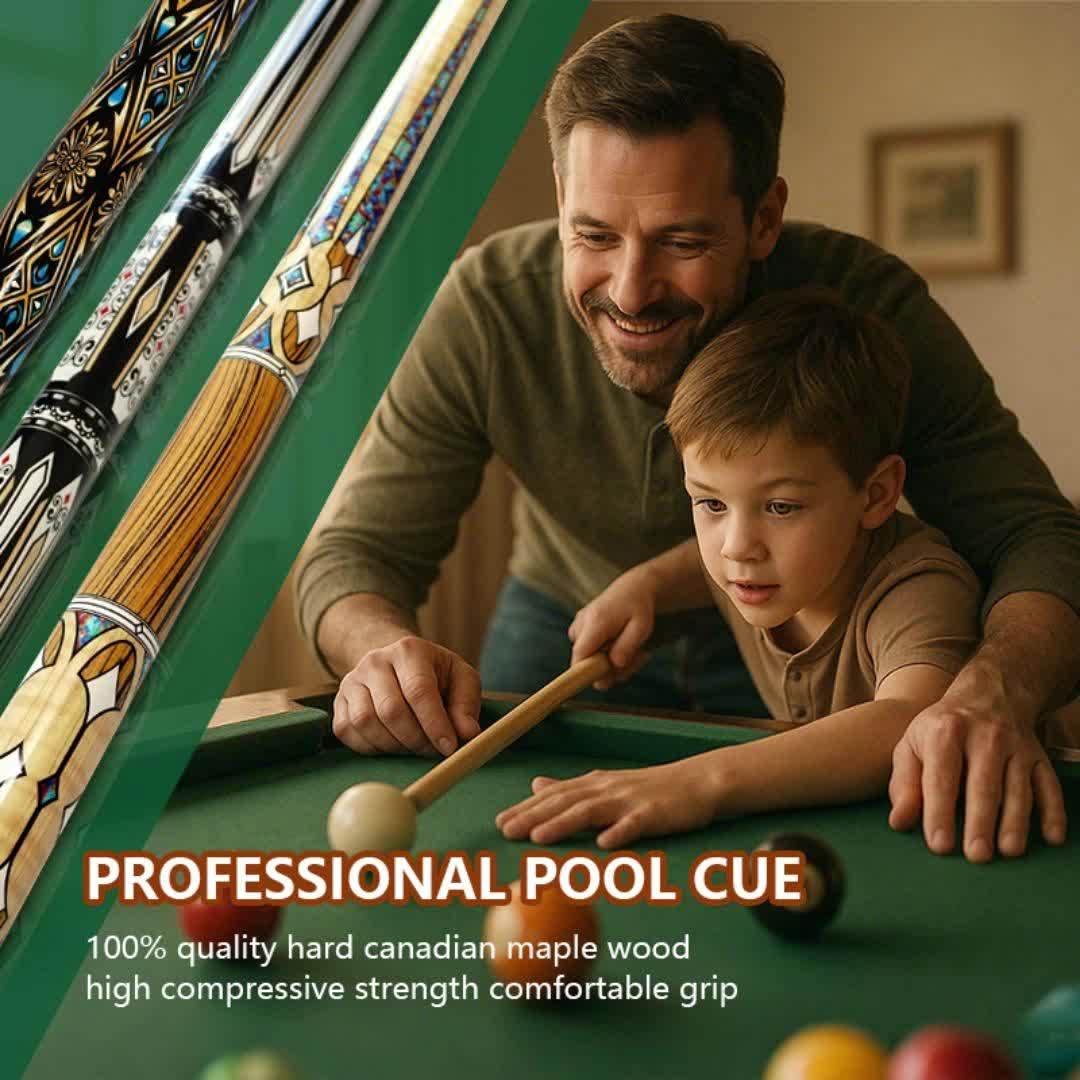 SEARVGRH Vintage Maple Pool Cue Stick For Billiards