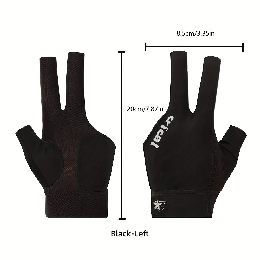 CRICAL Pool Gloves 3 Finger Carom Glove For Billiards