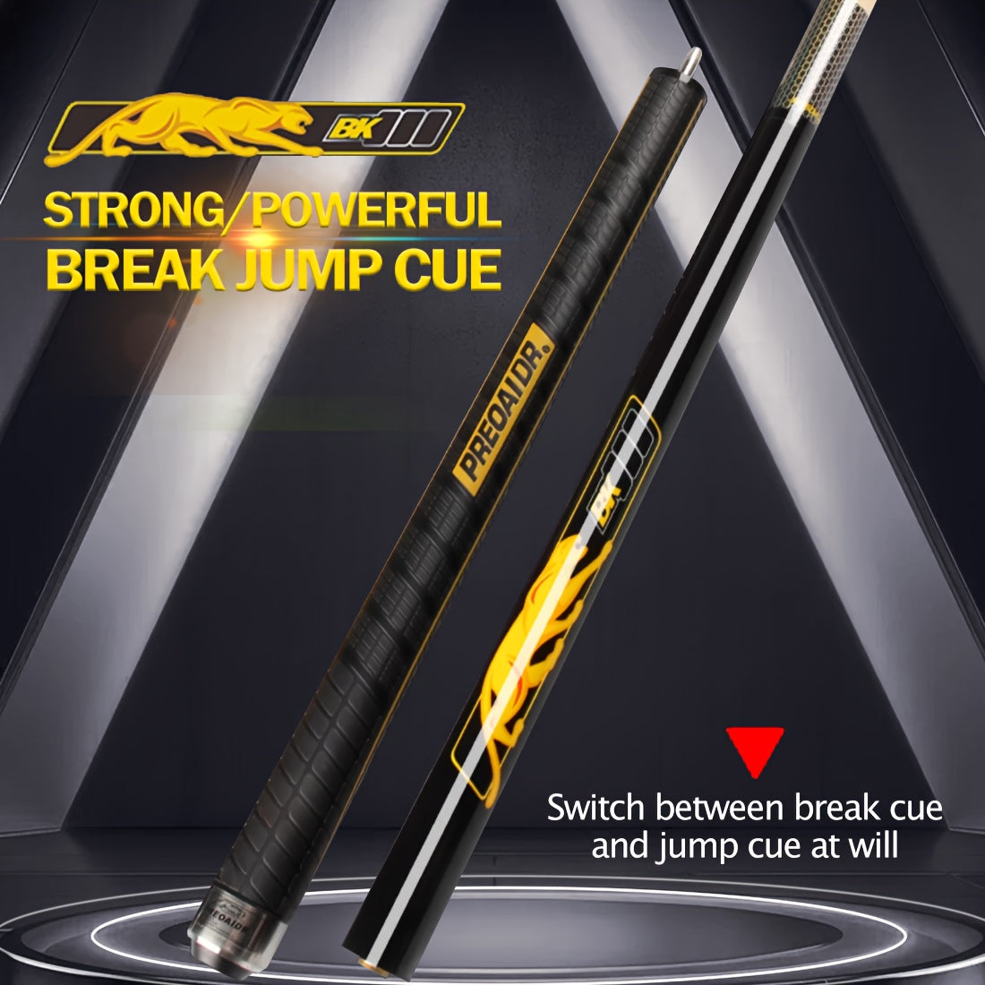 PREOAIDR 3142 Punch And Jump Break Pool Cue With Carbon Maple Shaft