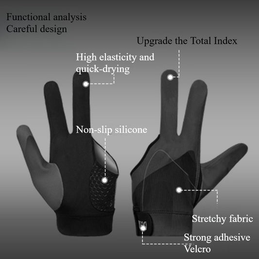 Professional Snooker Table Tennis Gloves Left Hand Anti Slip
