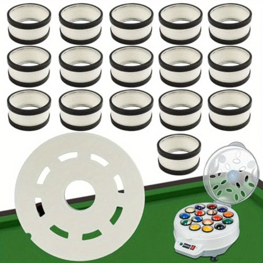 Billiard Ball Cleaning Kit With Wool Rings And Felt Pad