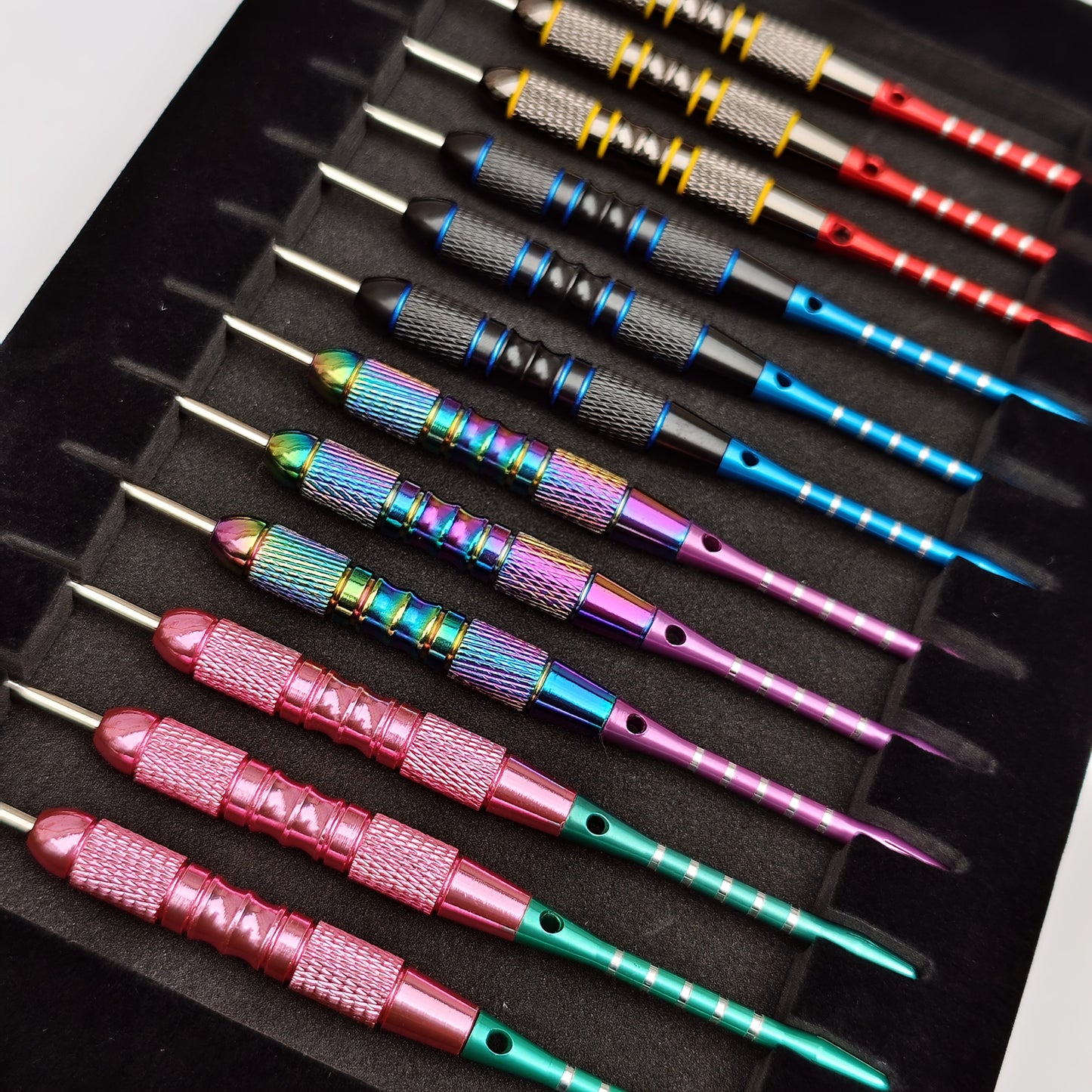 QTVIRA Dart Gift Set With 12 Darts And Tabletop Dartboard