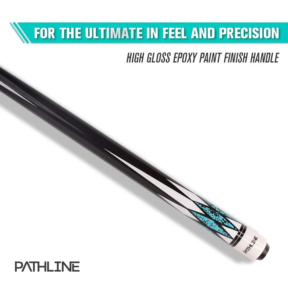 Diamond Pattern Pool Cue 20oz Maple Wood Cue for Billiards