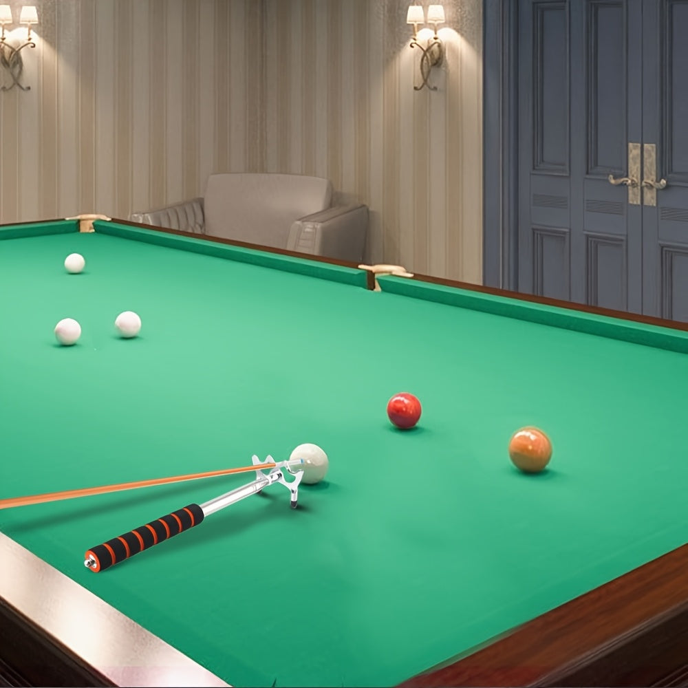 Adjustable Telescopic Pool Cue Holder With Extending Stand And Bridge