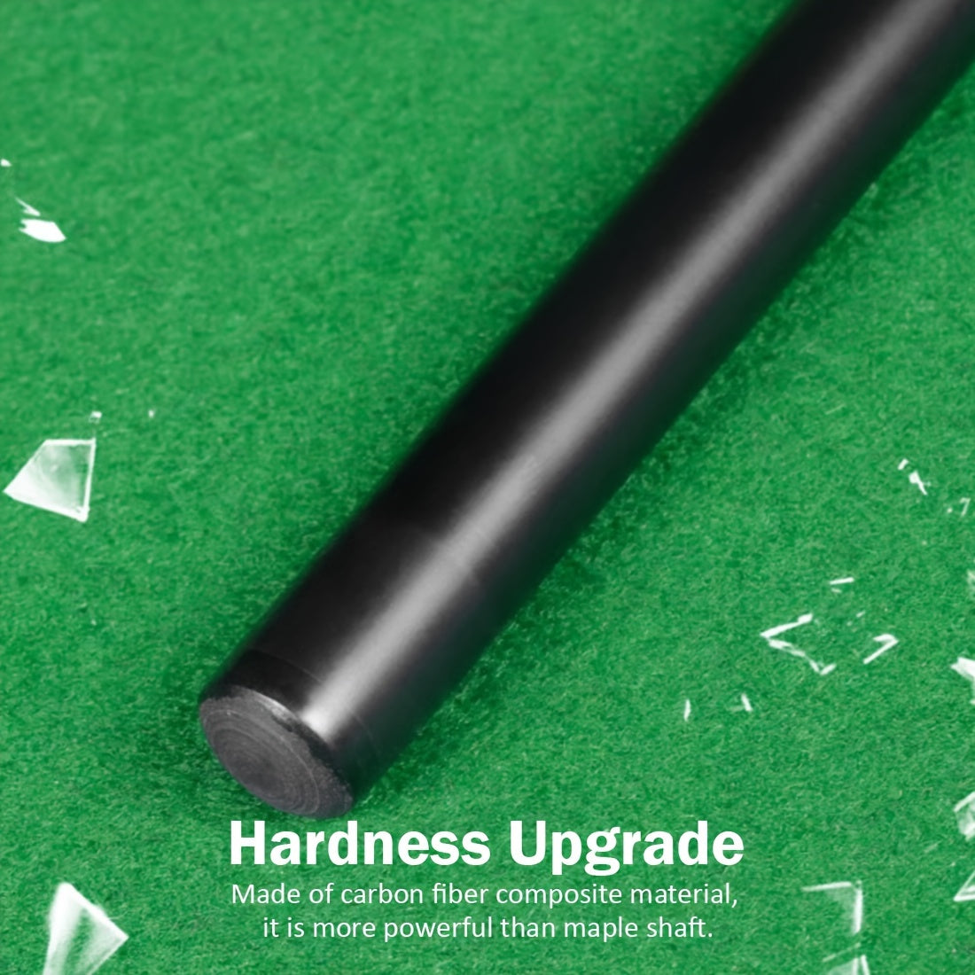 PREOAIDR 3142 Carbon Fiber Punch & Jump Cue Stick - High-Performance Billiard Break Cue with Maple Technology Shaft, Black, Ideal for Pool Players, Billiards Training & Competition, Pool Cue|Modern Billiards Stick|Durable Cue