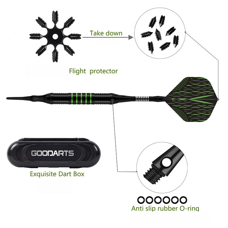GOODARTS Soft Tip Darts Set With Flight Tips For Beginners