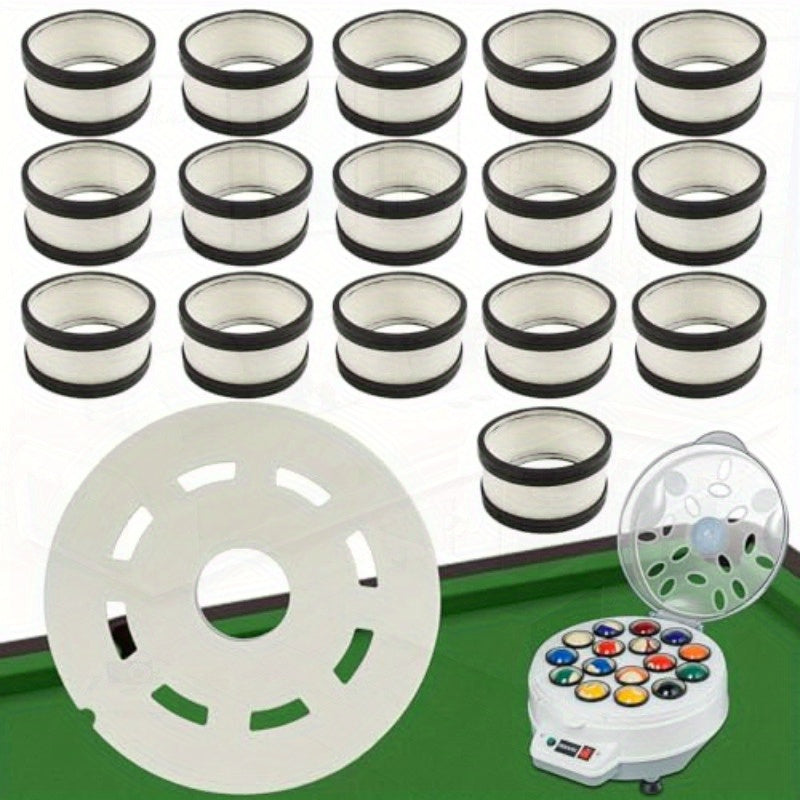 Billiard Ball Cleaning Kit With Wool Rings And Felt Pad