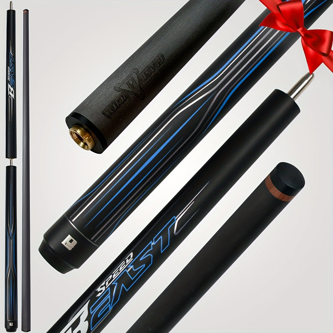 Little Monster Carbon Fiber Jump Break Cue 3Pc Pool Cue Set