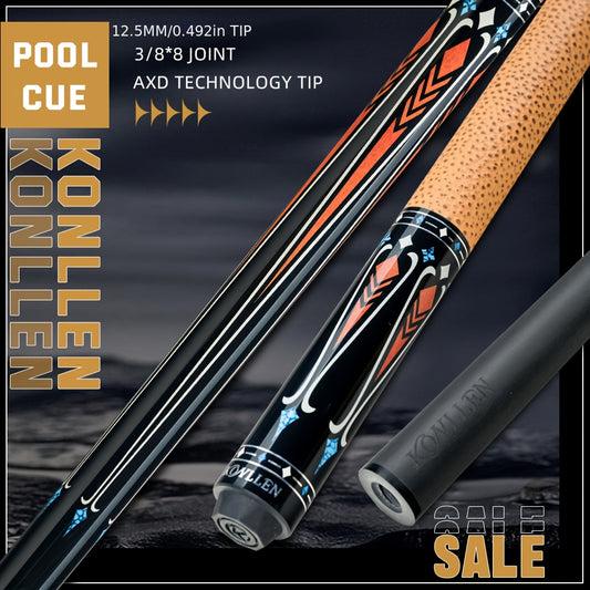 KONLLEN Carbon Fiber Pool Cue Stick Low Deflection Billiard Cue