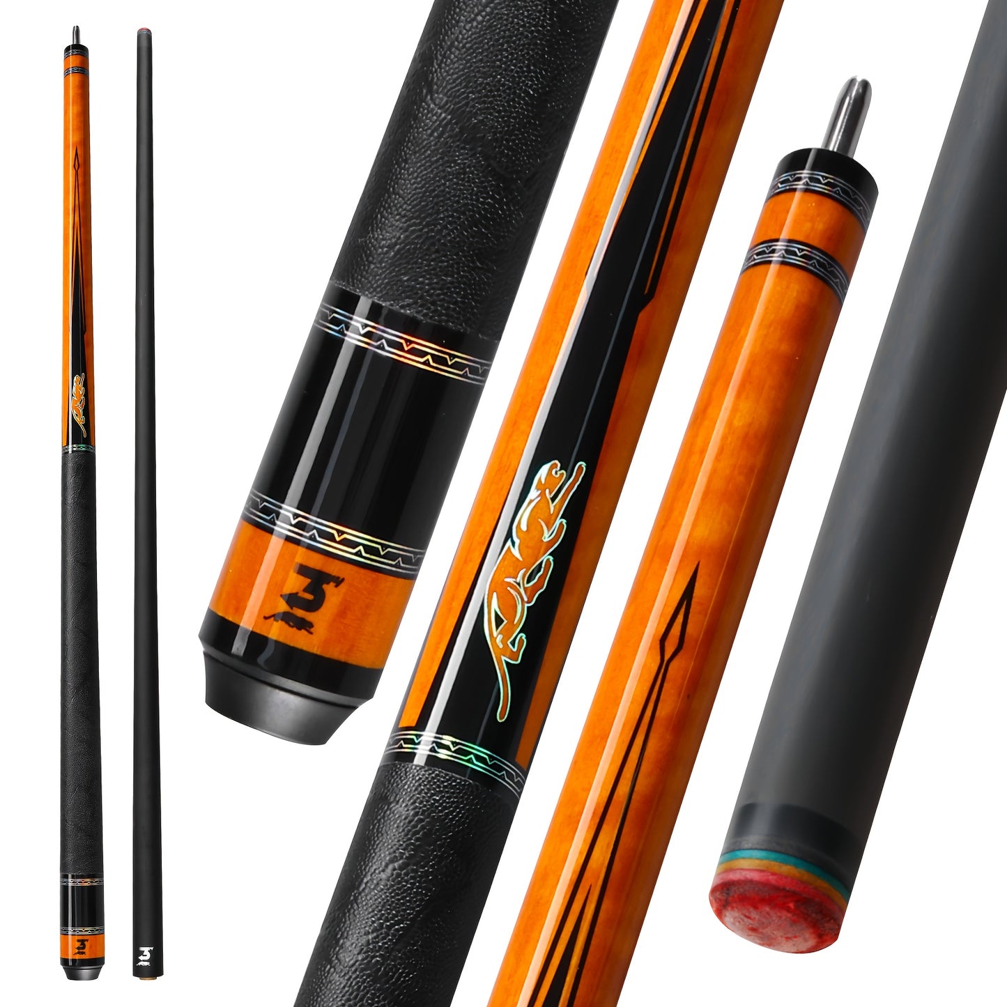 PREDAIDR SP Series Carbon Fiber Pool Cue 2 Piece Professional