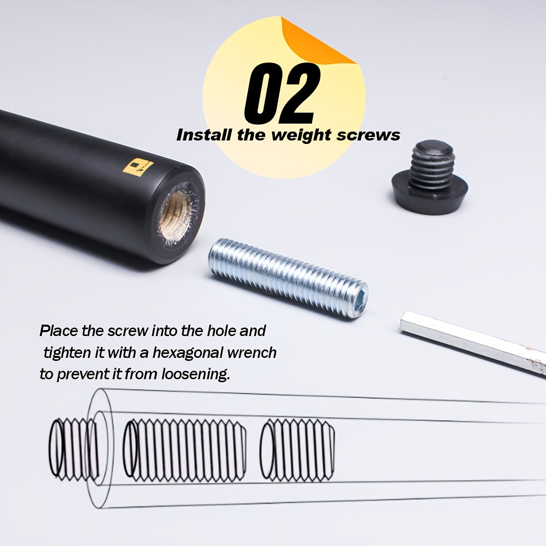 Little Monster Billiard Cue Weight Bolt Kit 4 Weights