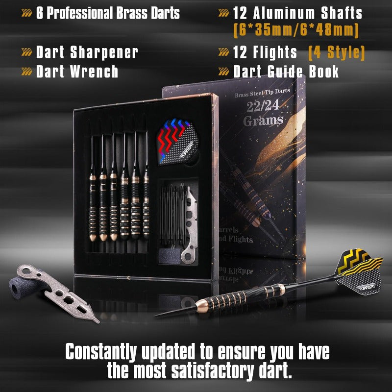 Professional Metal Tip Darts Set With Aluminum Shafts And Flights