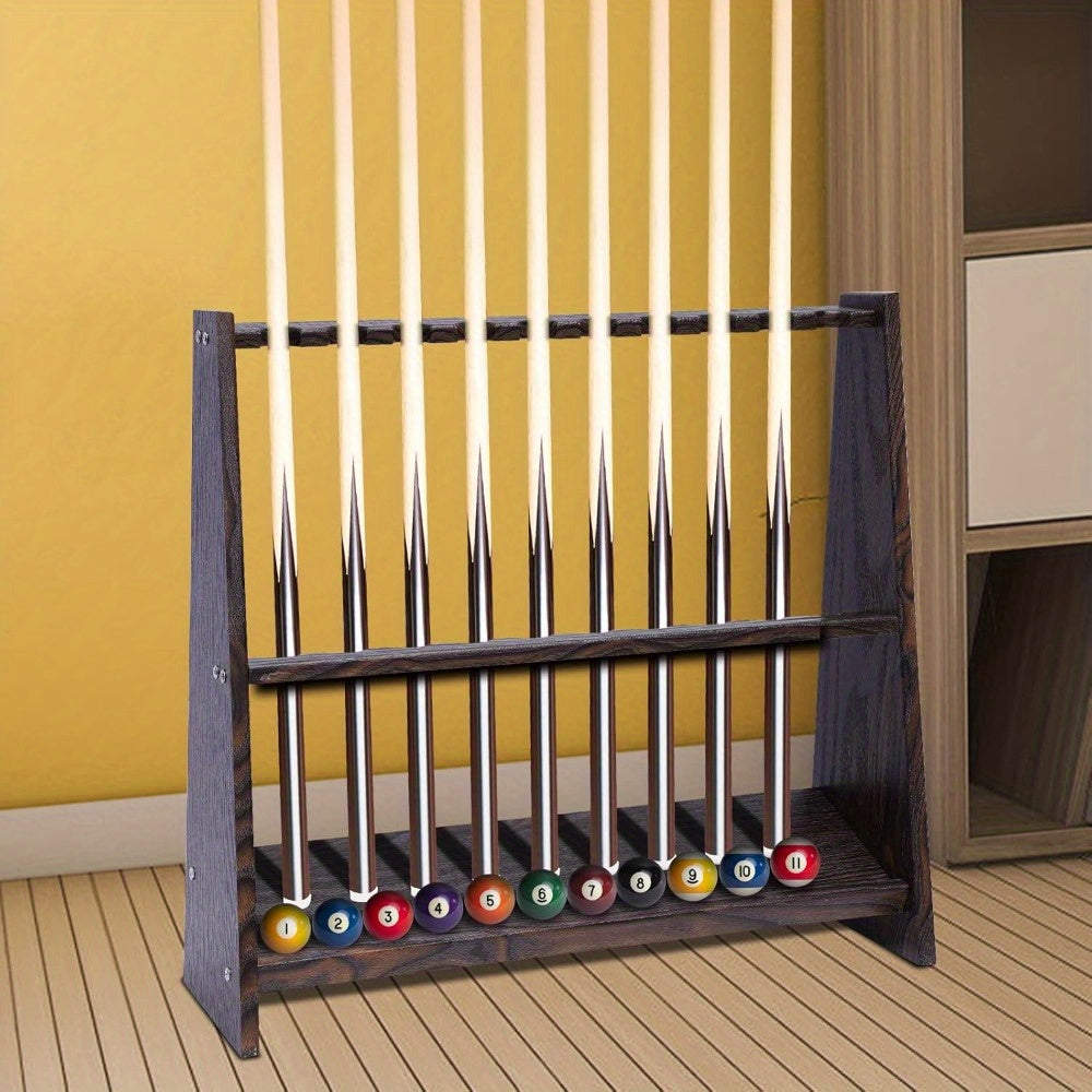 Wanlecy 10 Pool Cue Rack Heavy Duty Billiards Stand