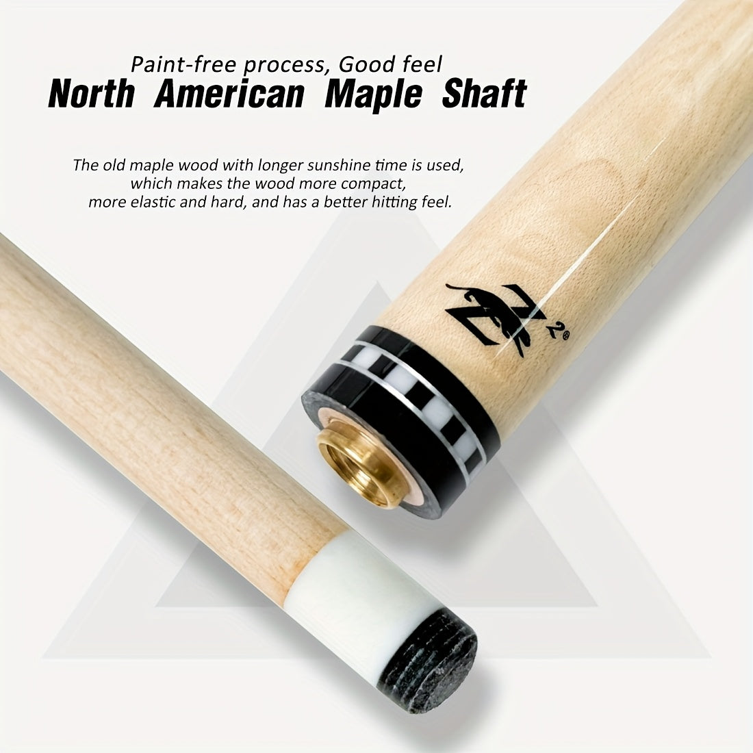 RREOAIDR P3 Series Pool Cue Stick Canadian Maple Low Deflection Shaft