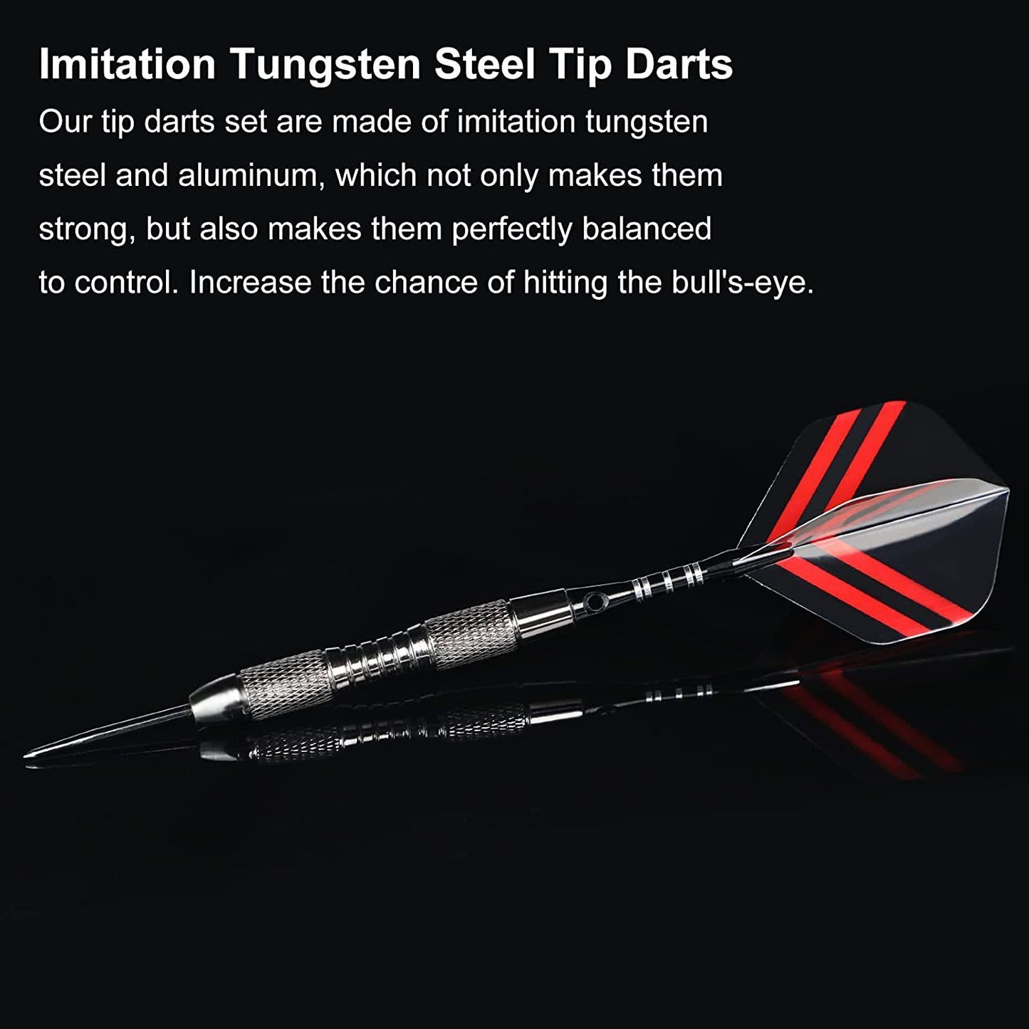Professional Dart Gift Set 12 Darts Flight Pieces Box Tools