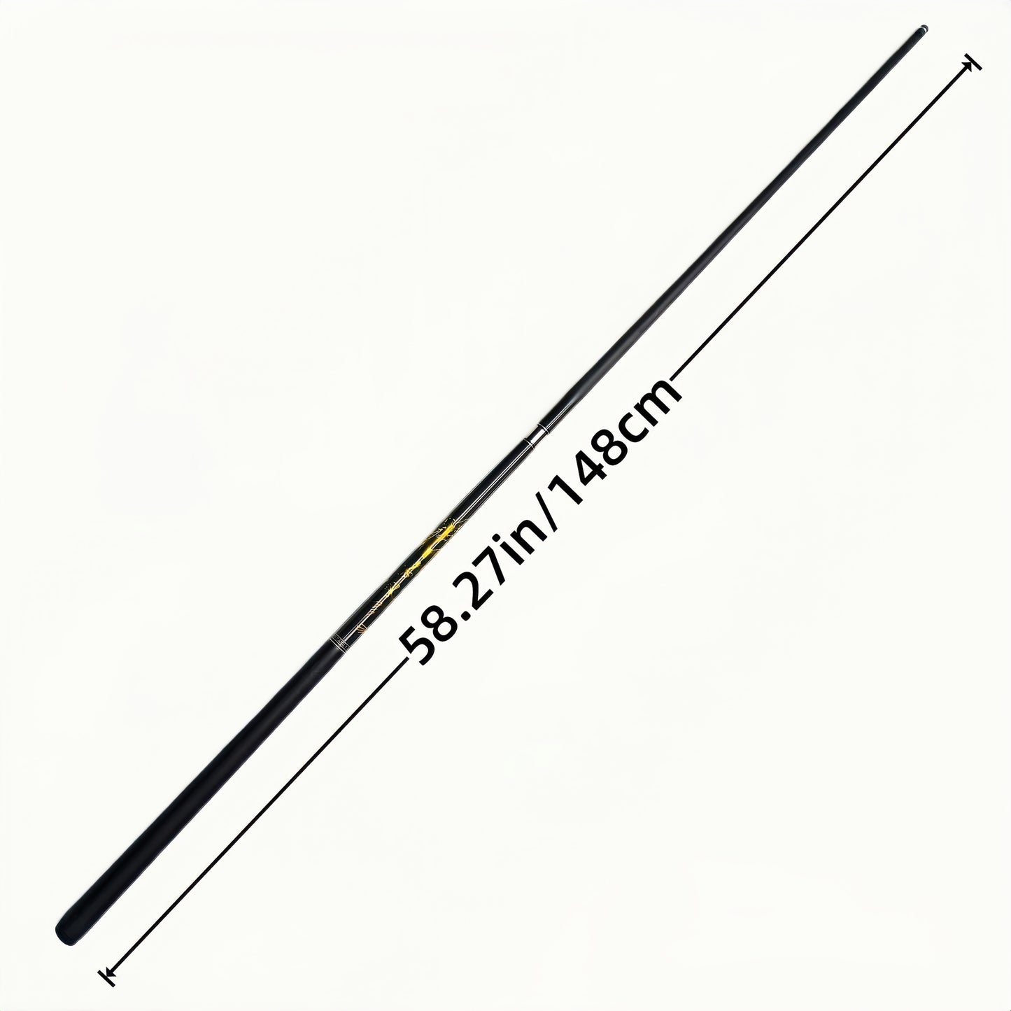 Mysterious Eastern Dragon Totem Carbon Fiber Pool Cue Leather Grip
