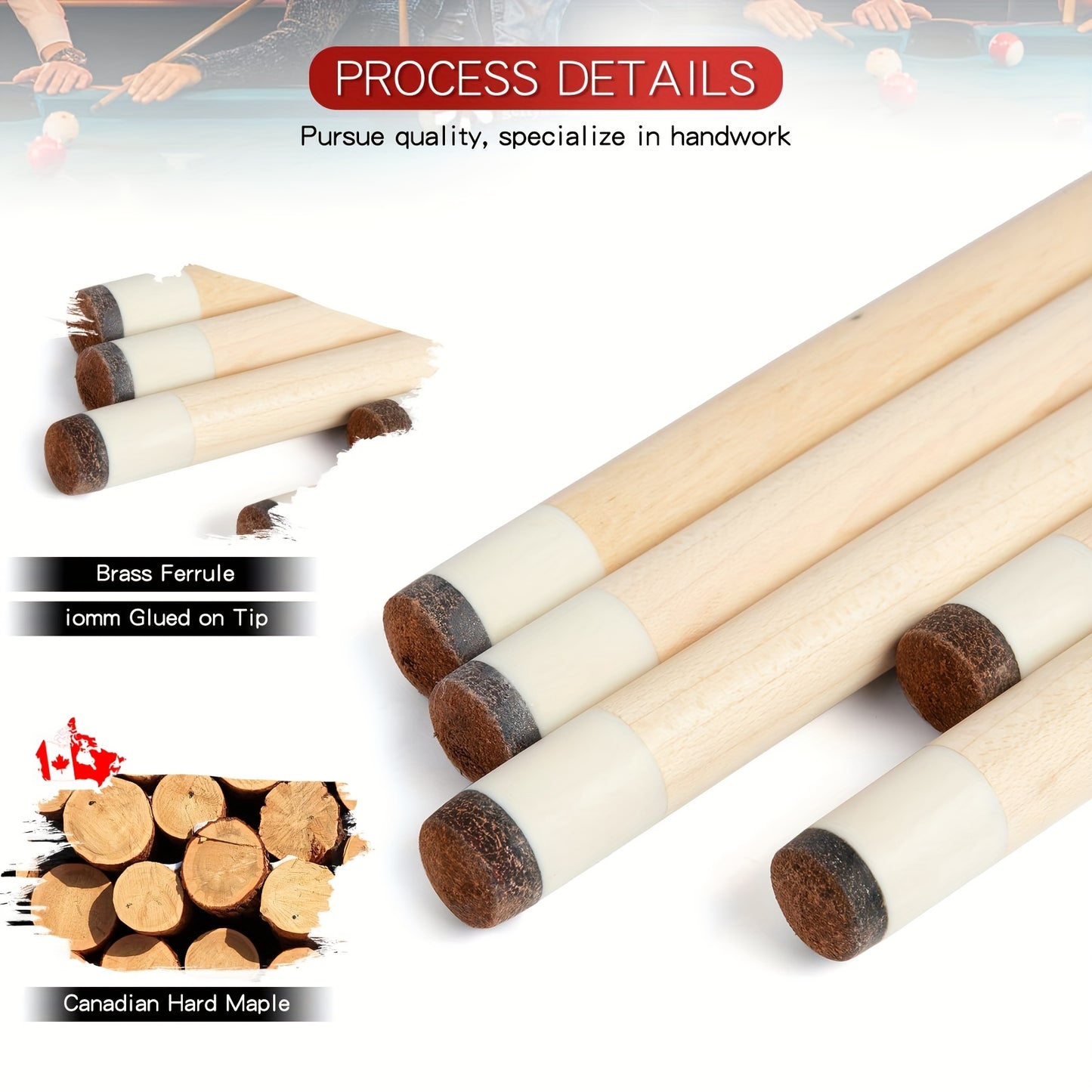 SEARVGRH Maple Pool Cue Gift For Dad Ideal Christmas Present