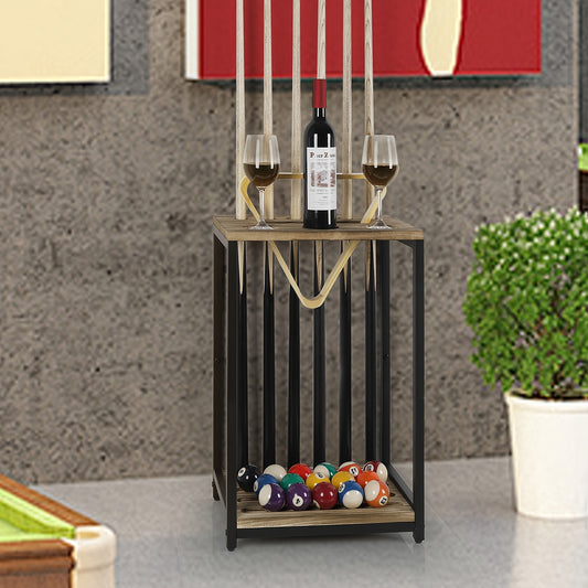 Billiard Cue Holder Floor Stand Holds 6 Cues